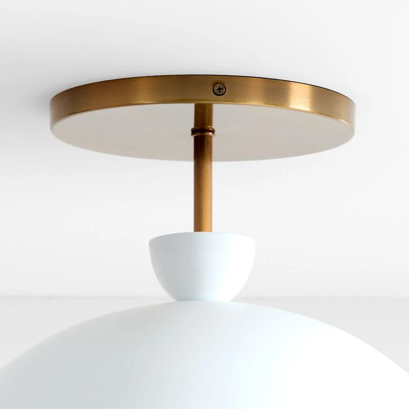 Giulia Glass 20" Kids Semi-Flush Mount Ceiling Light
