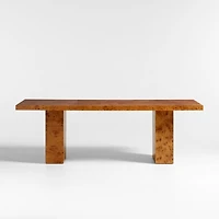 Ambrose 92" Mappa Burl Wood Dining Table