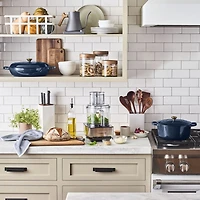Yamazaki Tosca White Dual-Handle Storage Basket