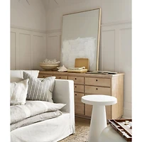 Jackie Stripe Linen Natural Standard Sham by Leanne Ford