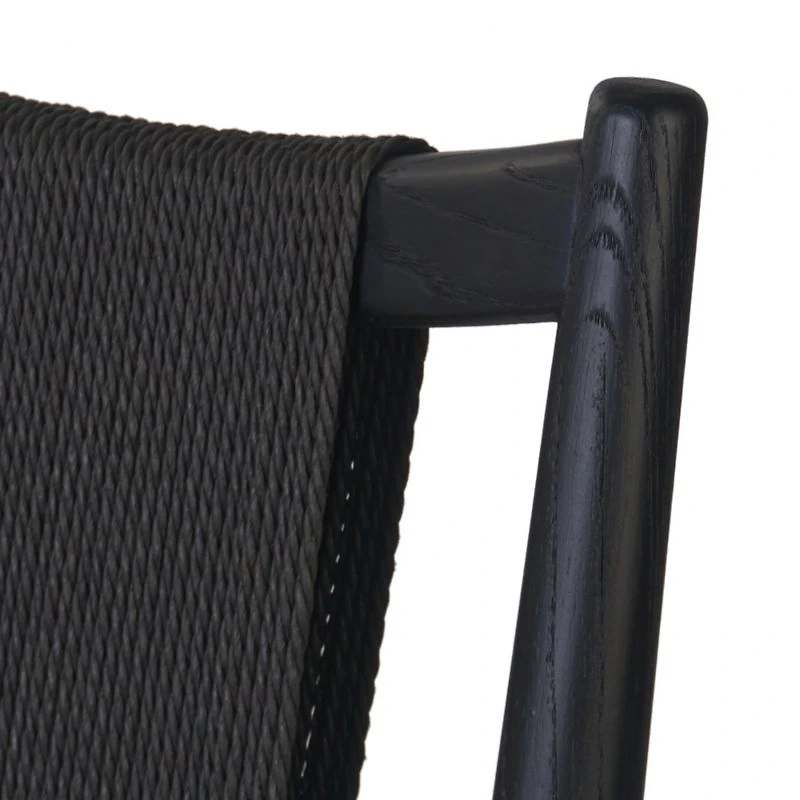 Haddon Black Rush Counter Stool