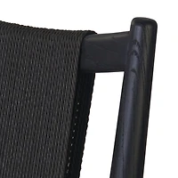 Haddon Black Rush Counter Stool