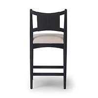 Haddon Black Rush Counter Stool