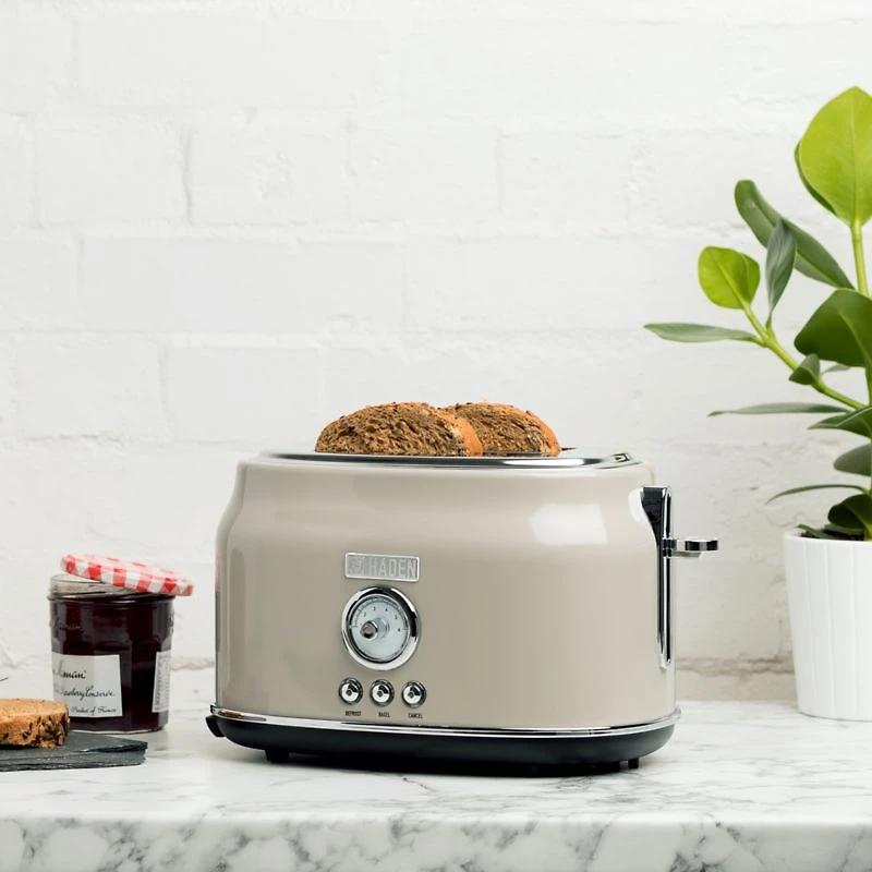 HADEN Dorset Putty Beige 2-Slice Toaster