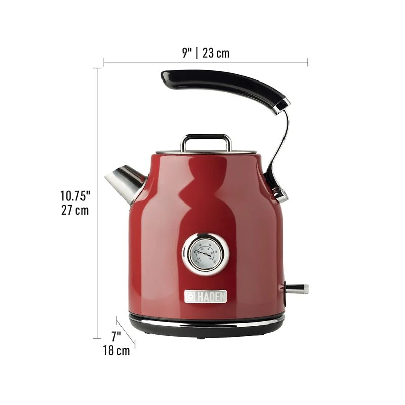 HADEN Dorset Red Electric Tea Kettle