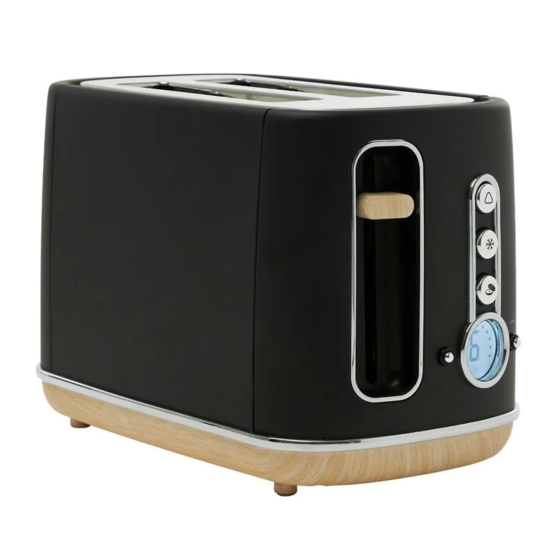 Haden Dorchester Matte Black 2-Slice Toaster