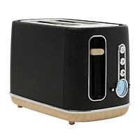 Haden Dorchester Matte Black 2-Slice Toaster