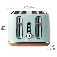 HADEN Dorchester Silt Green 4-Slice Toaster