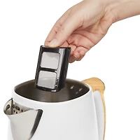HADEN Dorchester Matte White Variable Temperature Programmable Electric Tea Kettle