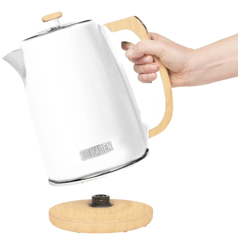 HADEN Dorchester Matte White Variable Temperature Programmable Electric Tea Kettle