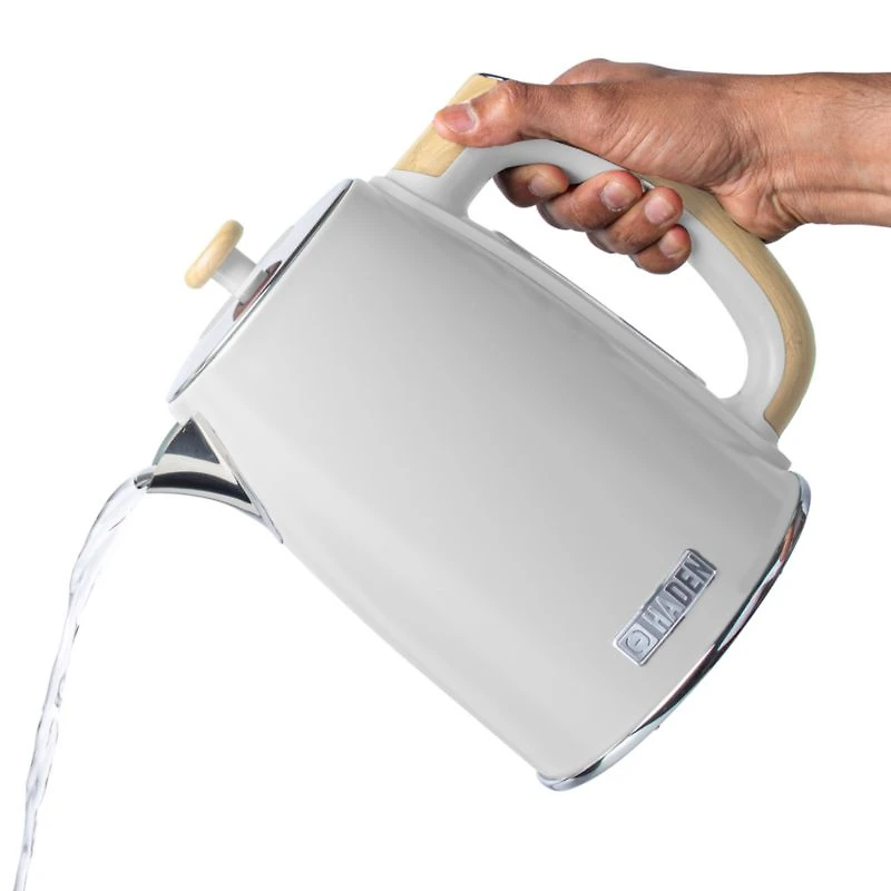 HADEN Dorchester Matte White Variable Temperature Programmable Electric Tea Kettle