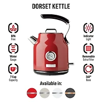 HADEN Dorset Red Electric Tea Kettle