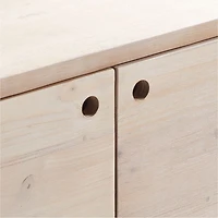 Haldeman Pine Wood Bookcase with Cabinet by Leanne Ford