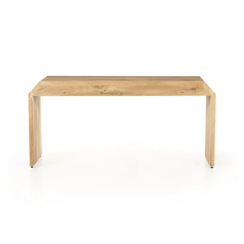 Halston Natural Oak Wood Desk with Drawers