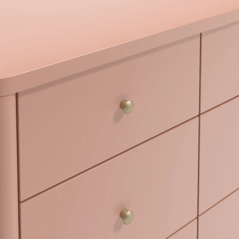 Hampshire Blush Wood 6-Drawer Kids Dresser
