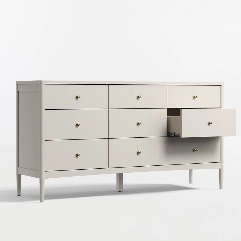 Hampshire 64" Cozy Grey Extra Wide 9-Drawer Kids Dresser