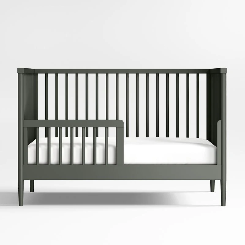 Hampshire Olive Green Wood Toddler Bed Rail