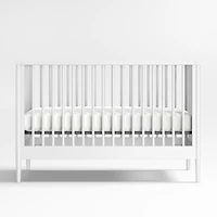 Hampshire White Wood Convertible Baby Crib