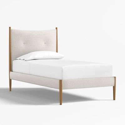 Hampshire Natural Upholstered Kids Twin Bed