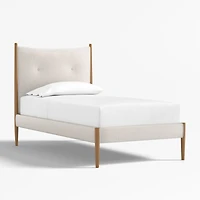 Hampshire Natural Upholstered Kids Twin Bed