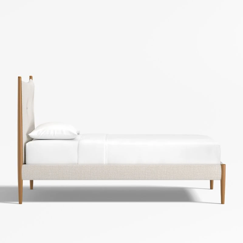 Hampshire Natural Upholstered Kids Twin Bed