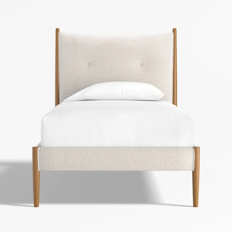 Hampshire Natural Upholstered Kids Twin Bed