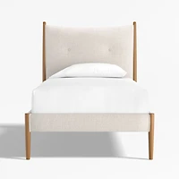 Hampshire Natural Upholstered Kids Twin Bed