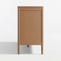 Hampshire 64" Natural Brown Wood Extra Wide 9-Drawer Kids Dresser