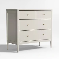 Hampshire 36" Cozy Grey Wood 4-Drawer Kids Dresser