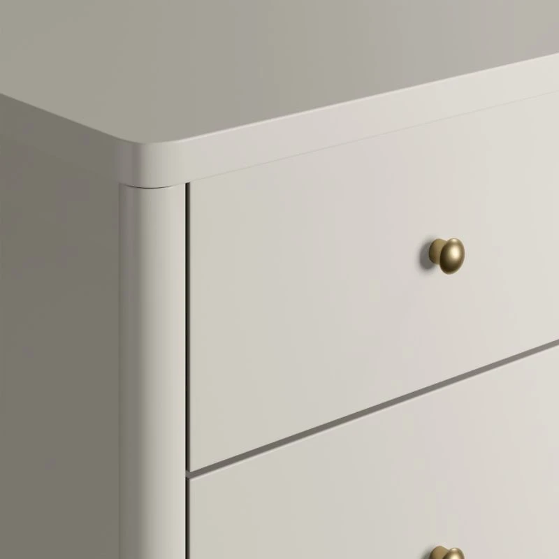 Hampshire 36" Cozy Grey Wood 4-Drawer Kids Dresser