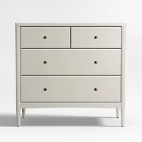 Hampshire 36" Cozy Grey Wood 4-Drawer Kids Dresser