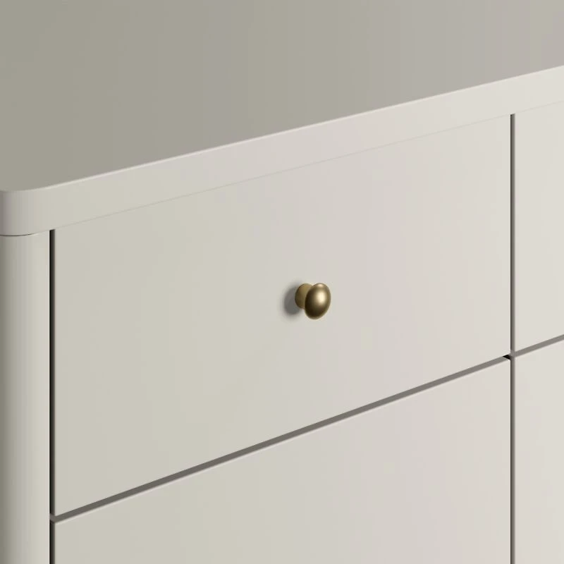 Hampshire 50" Cozy Grey Wood 6-Drawer Kids Dresser