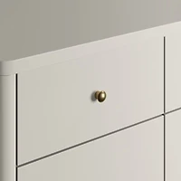 Hampshire 50" Cozy Grey Wood 6-Drawer Kids Dresser
