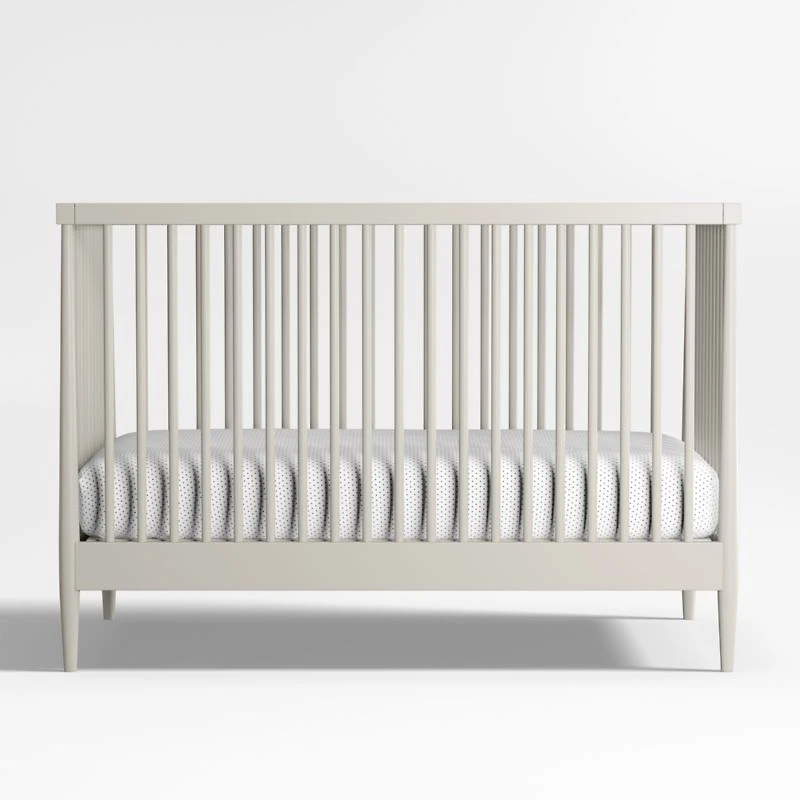 Hampshire Cozy Grey Wood Convertible Baby Crib