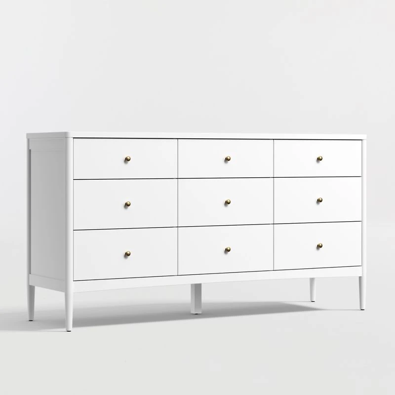 Hampshire 64" White Extra Wide 9-Drawer Kids Dresser