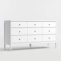 Hampshire 64" White Extra Wide 9-Drawer Kids Dresser