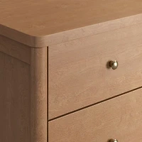 Hampshire 36" Natural Brown Wood 4-Drawer Kids Dresser