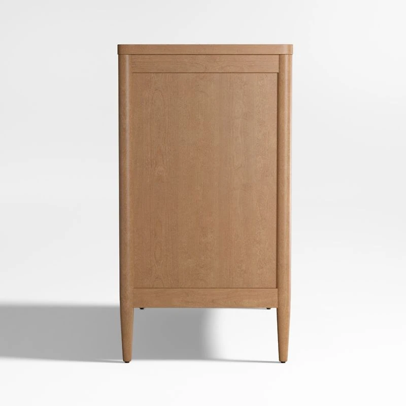 Hampshire 36" Natural Brown Wood 4-Drawer Kids Dresser