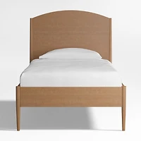 Hampshire Natural Brown Wood Arched Kids Twin Bed
