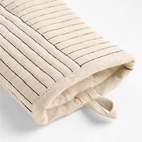 Hanno Natural Embroidered Organic Cotton Oven Mitt