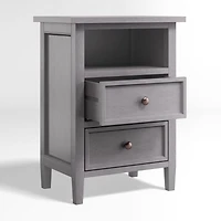 Harbor Dove Grey 2-Drawer Nightstand