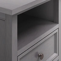 Harbor Dove Grey 2-Drawer Nightstand