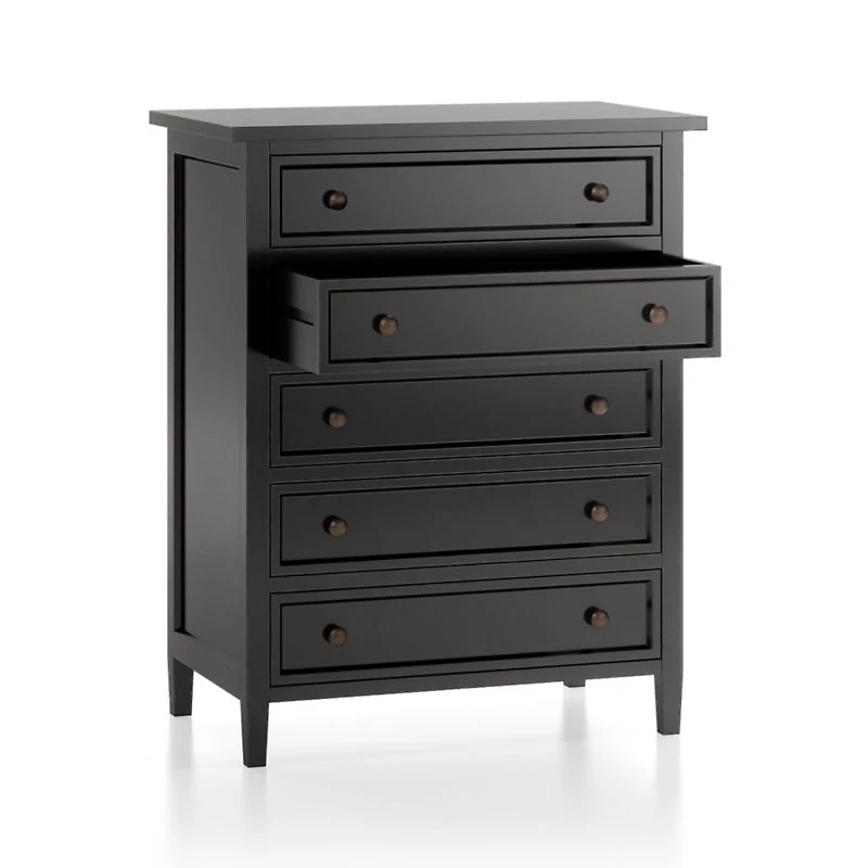 Harbor Bruno Black 5-Drawer Chest