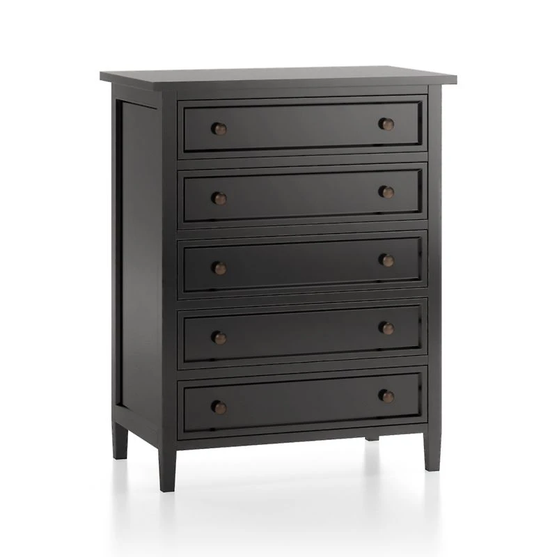Harbor Bruno Black 5-Drawer Chest