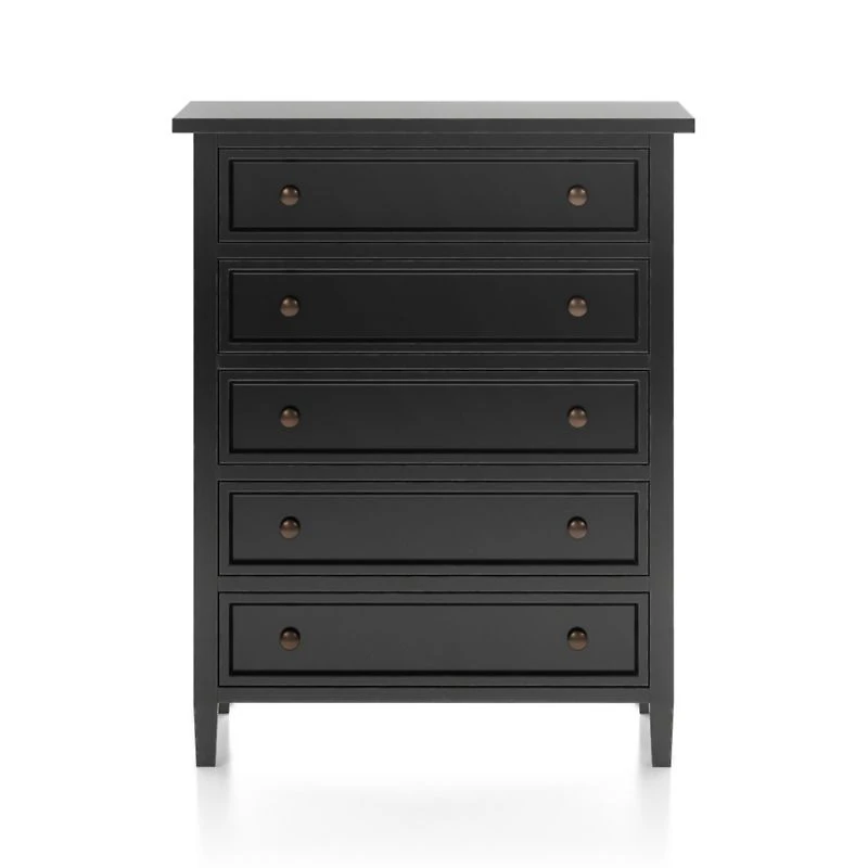 Harbor Bruno Black 5-Drawer Chest