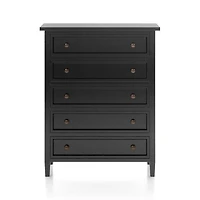 Harbor Bruno Black 5-Drawer Chest