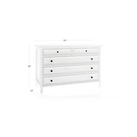 Harbor White 5-Drawer Chest