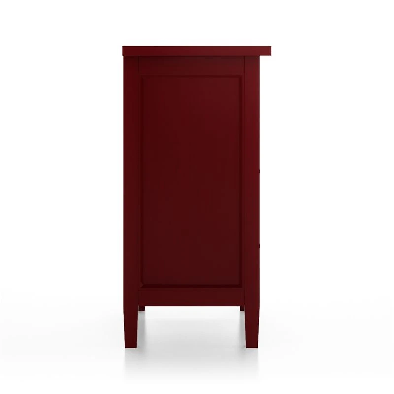 Harbor Red 2-Drawer Nightstand