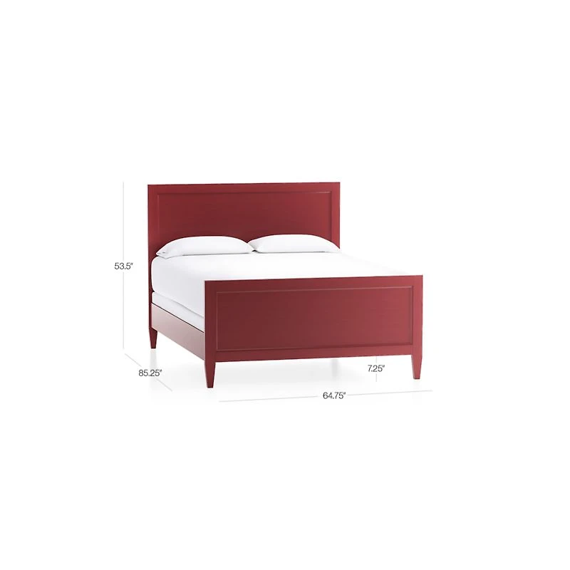 Harbor Red Queen Bed