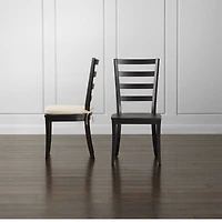 Harper Black Ladder Back Dining Chair